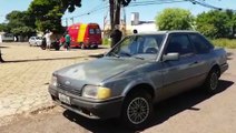 Motociclista fica ferido após colisão com carro no Bairro Maria Luiza