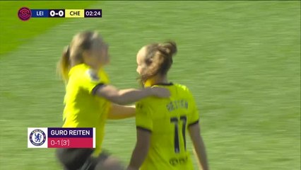 Chelsea thrash Leicester to go top of the WSL