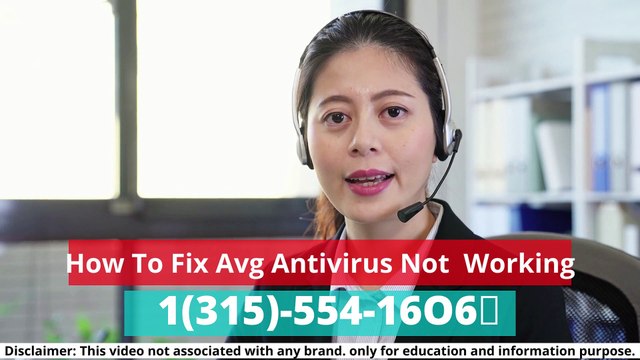 How To Fix AVG Antivirus Not 1(315)-554-16O6 Working