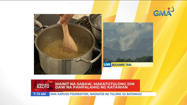 Mainit na sabaw, makatutulong din daw na pampalamig ng katawan | UB