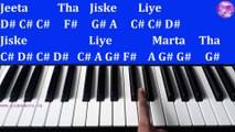Jeeta Tha Jiske Liye Piano Tutorial with Notes | Ek Aisi Ladki Thi | Dilwale | Julius Murmu Keyboard | जीता था जिसके लिए