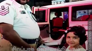 Traffic Police Gets Complimented By Collector's Daughter In Chennai