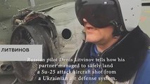 russian su-25 aircraft destroys military warehouses of ukrainian forces