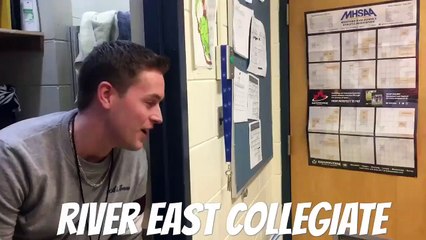 DJ Blitz surprises River East Collegiate