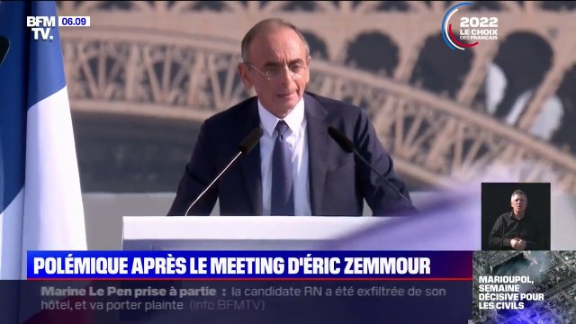 Les Macron assassin scandés lors du meeting d'Éric Zemmour provoquent une vive polémique