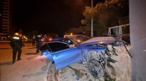 Polisin ‘dur’ ihtarına uymadı kaza yaptı