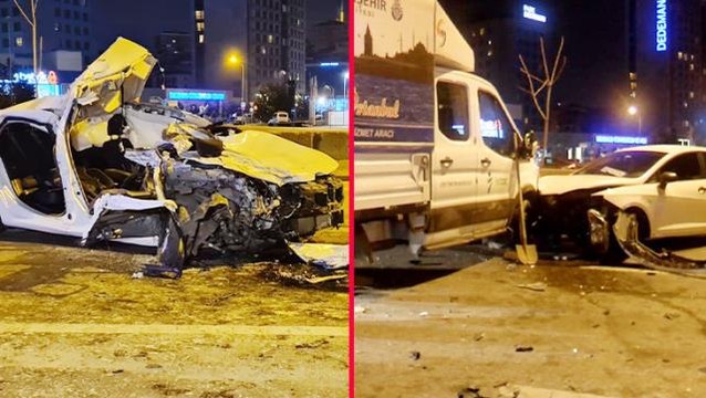 Lastiği patlayan otomobile yardım için duran araçlar, zincirleme kazaya yol açtı: 1 ölü 1 yaralı