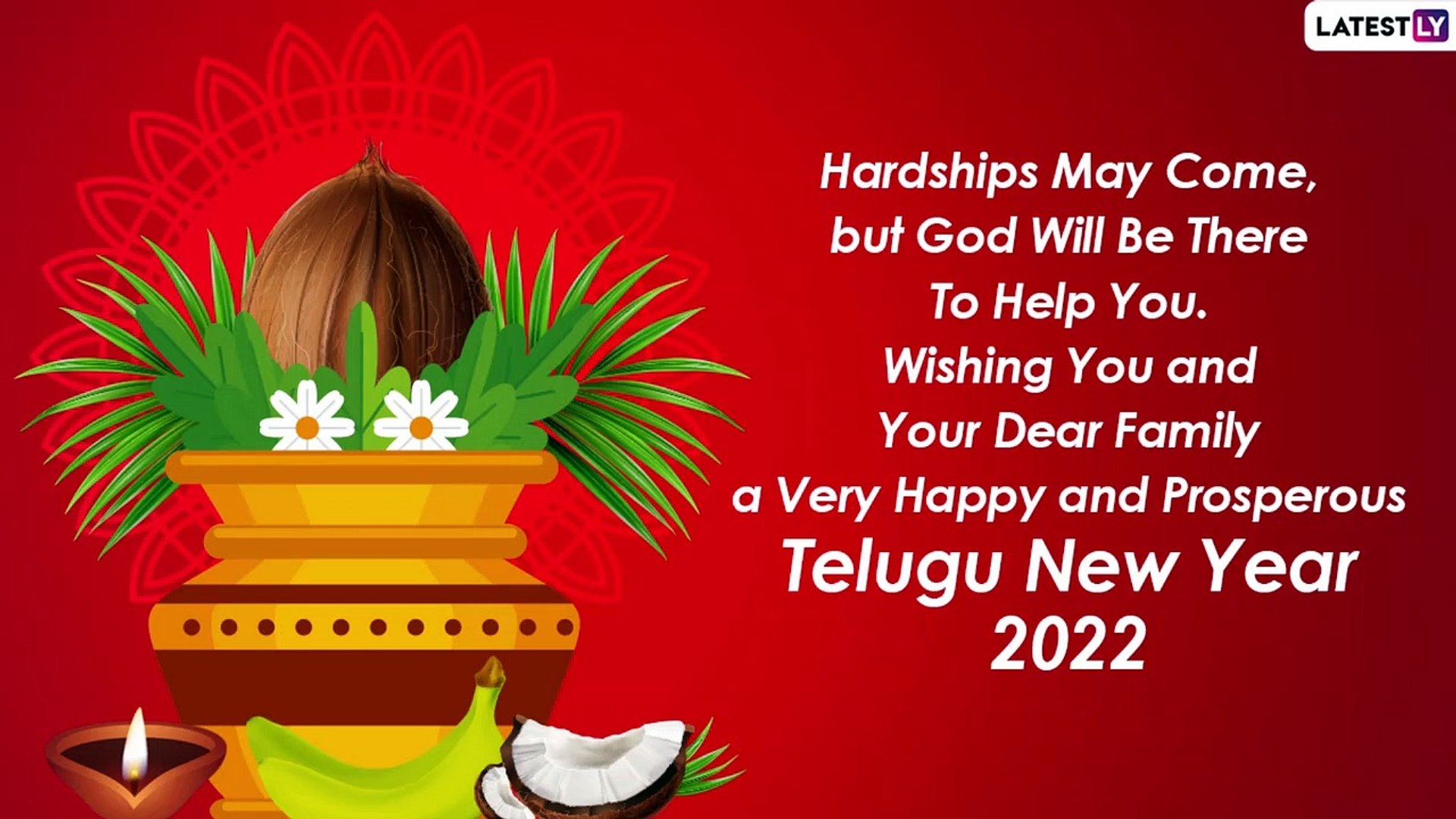 Ugadi 2022 Messages: Images, Wishes & SMS To Celebrate Hindu New Year's Day  of South Indian States - video Dailymotion