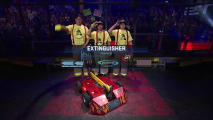 BattleBots Basement Tapes - EXTINGUISHER vs. BATTLESAW