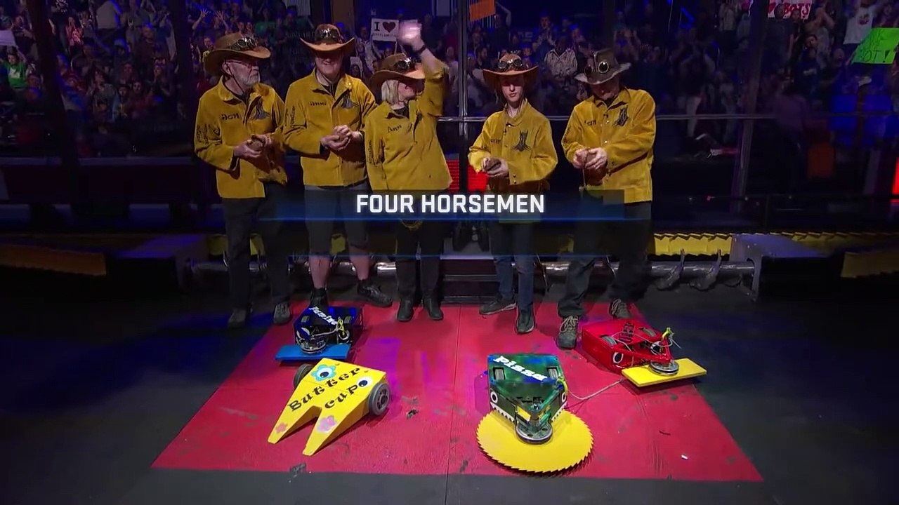 BattleBots Basement Tapes - THE FOUR HORSEMEN vs. DOUBLE JEOPARDY vs. LUCKY