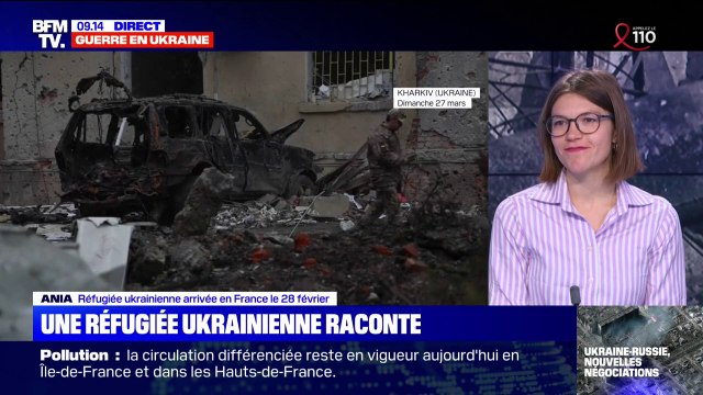 Je suis optimiste : Ania, une réfugiée ukrainienne arrivée en France, témoigne sur BFMTV
