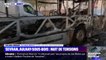 Les images d'un bus calciné à Aulnay-sous-Bois, après une nuit de tensions