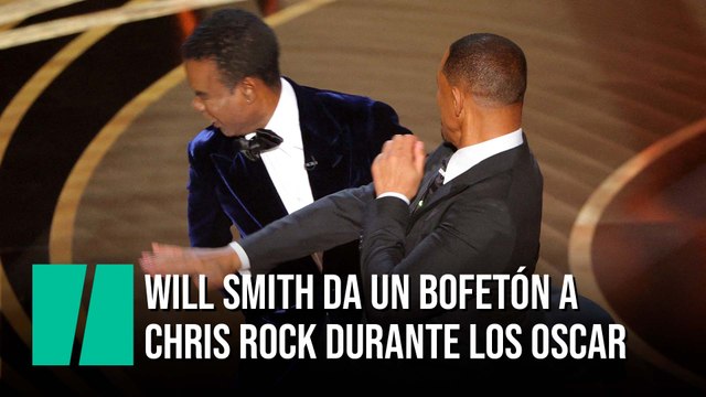 Will Smith da un bofetón a Chris Rock durante la gala de los Oscar