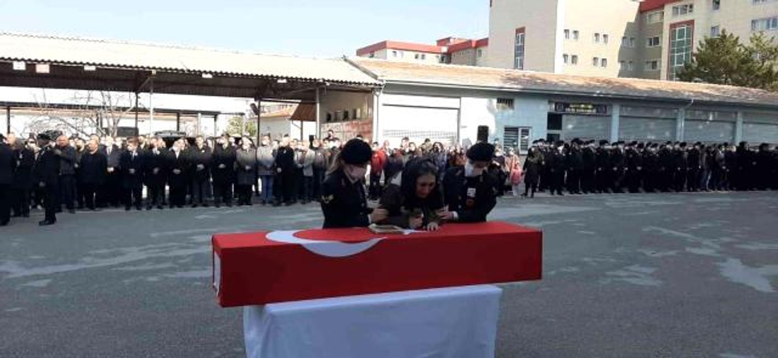 Kalbine yenilen astsubayın naaşı törenle memleketine gönderildi