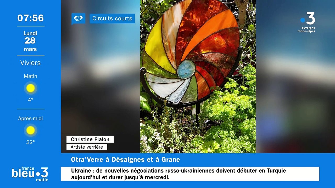 À Désaignes et à Grane, Christine Fialon, artiste verrière, ses créations et ses ateliers de partage