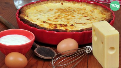 Tarte au fromage râpé et crème fraîche