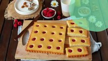 Financier géant aux framboises