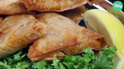 Bricks au poulet et citron confit