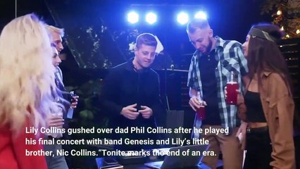 Proud Daughter! Lily Collins Celebrates Phil Collins' Final Genesis