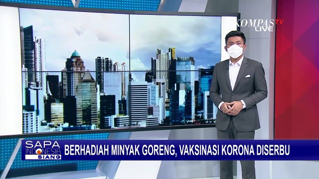 Berhadiah Minyak Goreng, Gerai Vaksinasi Covid-19 Diserbu Warga