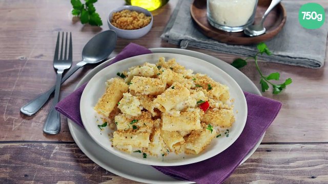 Pâtes au chou-fleur et chapelure grillée