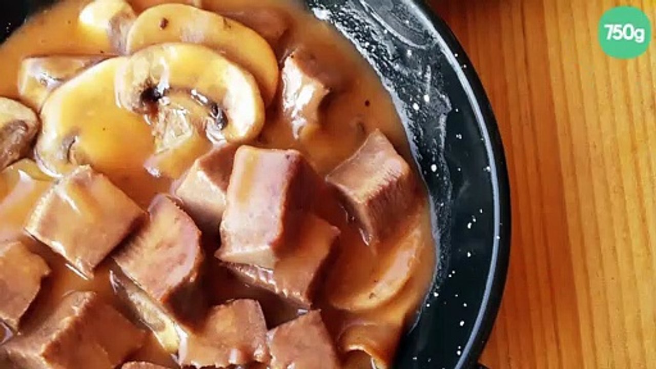 Langue de veau ou de bœuf, sauce madère
