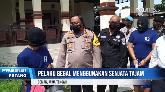 Satreskrim Polres Demak Tangkap Dua Begal Bersenjata Tajam