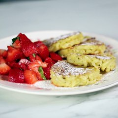 Crêpes polonaises aux fraises