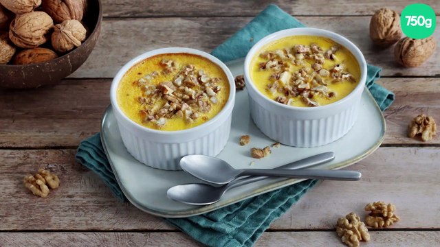 Flans de Butternut au bleu et aux Noix du Périgord AOP