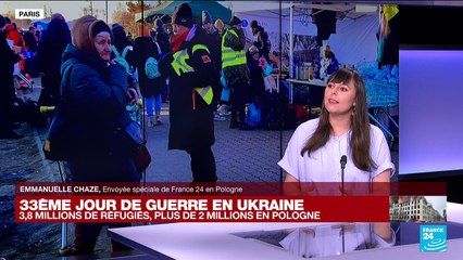 Guerre en Ukraine : 3,8 millions de réfugiés, plus de 2 millions en Pologne