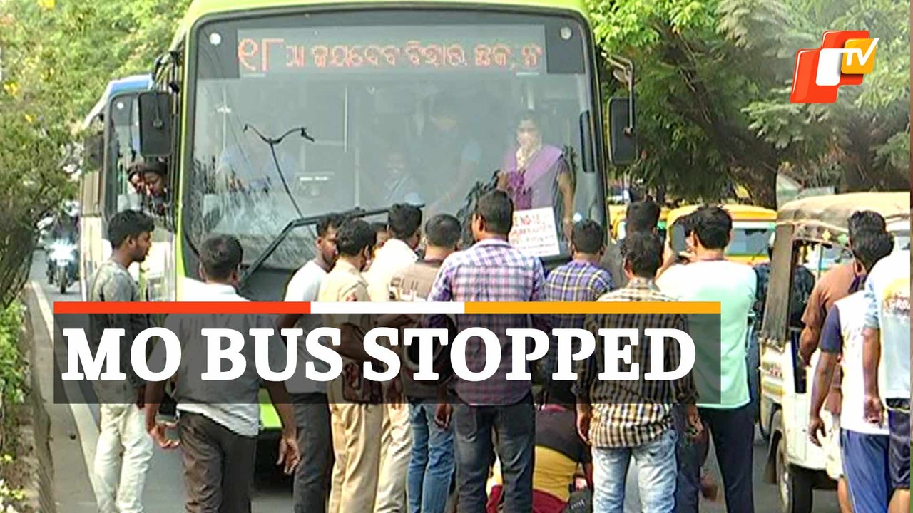 ‘Mo Bus’ Stopped By Auto Drivers In Bhubaneswar Over Bharat Bandh