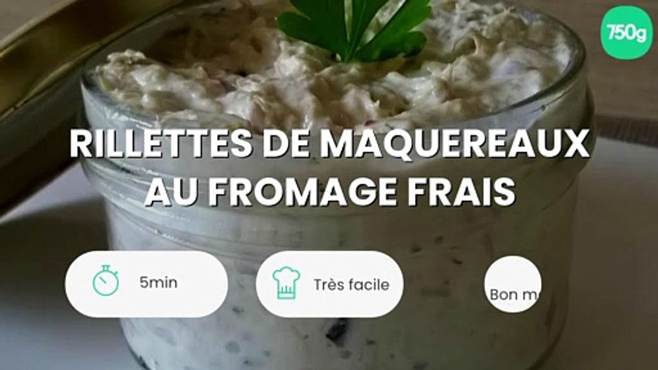 Rillettes de maquereaux au fromage frais