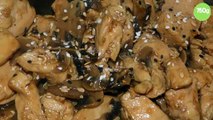 Poulet champignons sauce d'huître