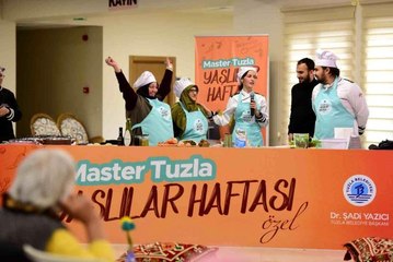 65 yaş üstü büyükler, kendi yetiştirdikleri mahsuller ile yemek yarışması düzenledi