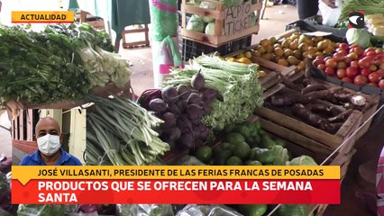 Productos que se ofrecen para la semana santa