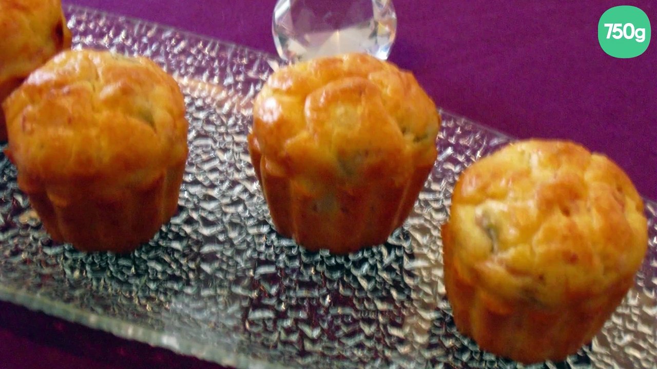 Mini cakes aux olives et au jambon