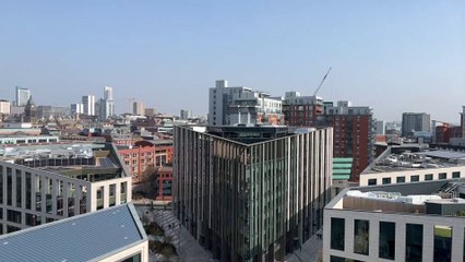 Steel signing ceremony at 11 & 12 Wellington Place in Leeds city centre