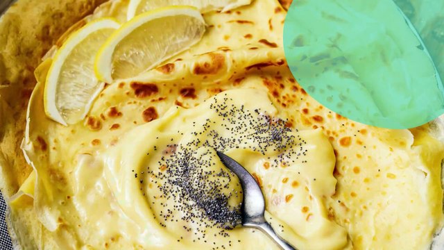 Crêpes au lemon Curd (crème au citron)