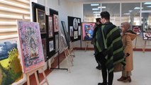 Öğretim üyesi, öğrenci ve ressamlardan oluşan 23 sanatçı sergi açtı
