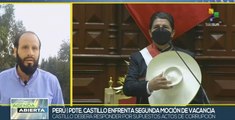Pedro Castillo responde ante Congreso de Perú por segunda moción de vacancia