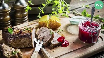 Rôti de biche en sauce