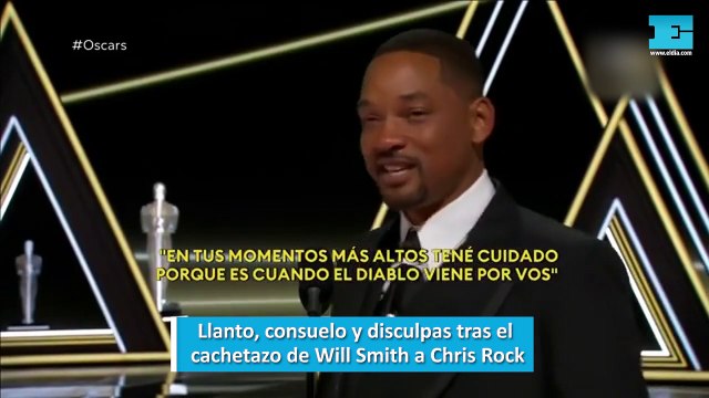Llanto, consuelo y disculpas tras el cachetazo de Will Smith a Chris Rock