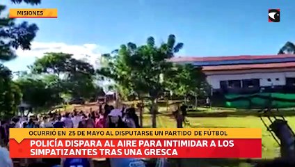 Policía dispara al aire para intimidar a los simpatizantes tras una gresca