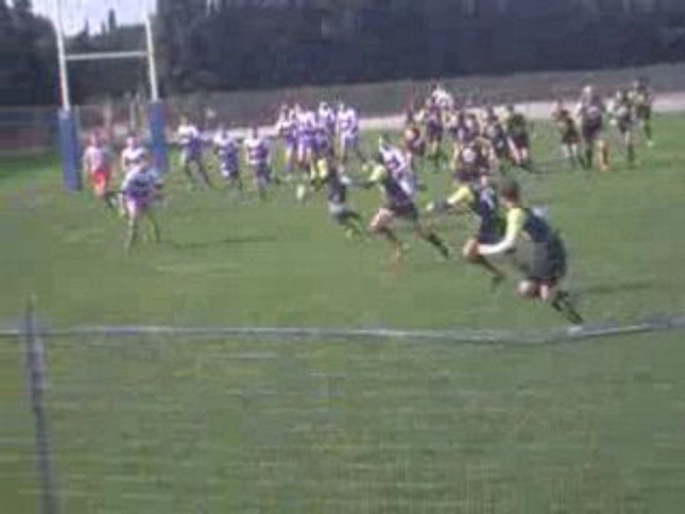 Cadets usc carcassonne  vs Pezenas essai de kevin G