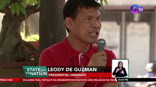 De Guzman, nangako ng pabahay sa mga walang disente at ligtas na tahanan sakaling manalong pangulo | SONA