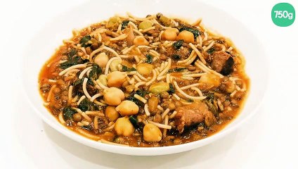 Hlalem aux merguez (soupe tunisienne) sans gluten