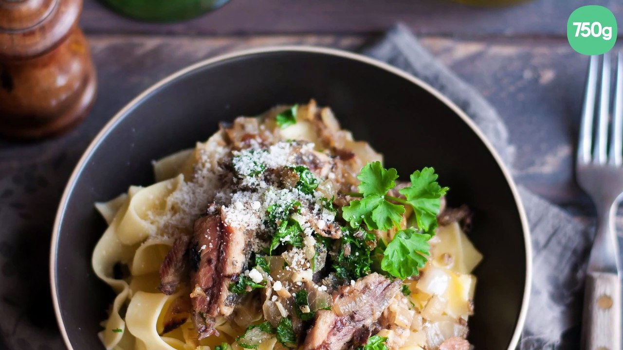 Pâtes fraîches aux anchois, parmesan et persillade
