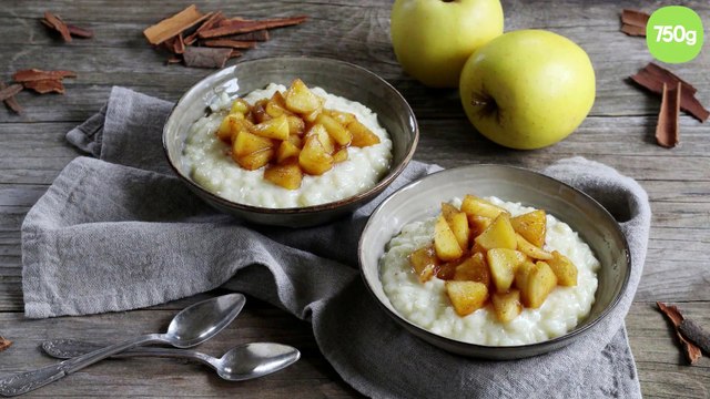 Risotto sucré aux pommes du Limousin AOP caramélisées