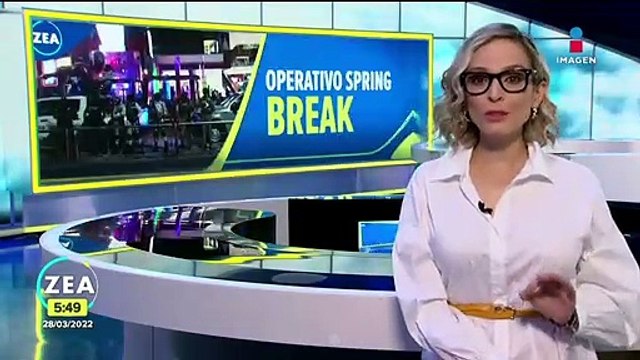 Implementan Operativo Spring Break en zona turística de Quintana Roo