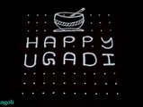 Happy Ugadi rangoli desin with dots - ఉగాది ముగ్గులు - Telugu new year rangoli - Gudi Padwa rangoli